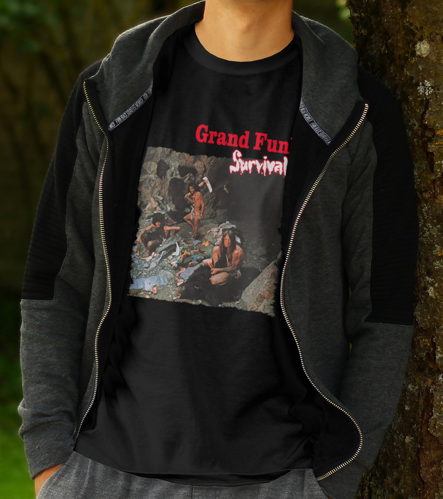 Grand Funk Survival Album Cover Cave Scene T-Shirt