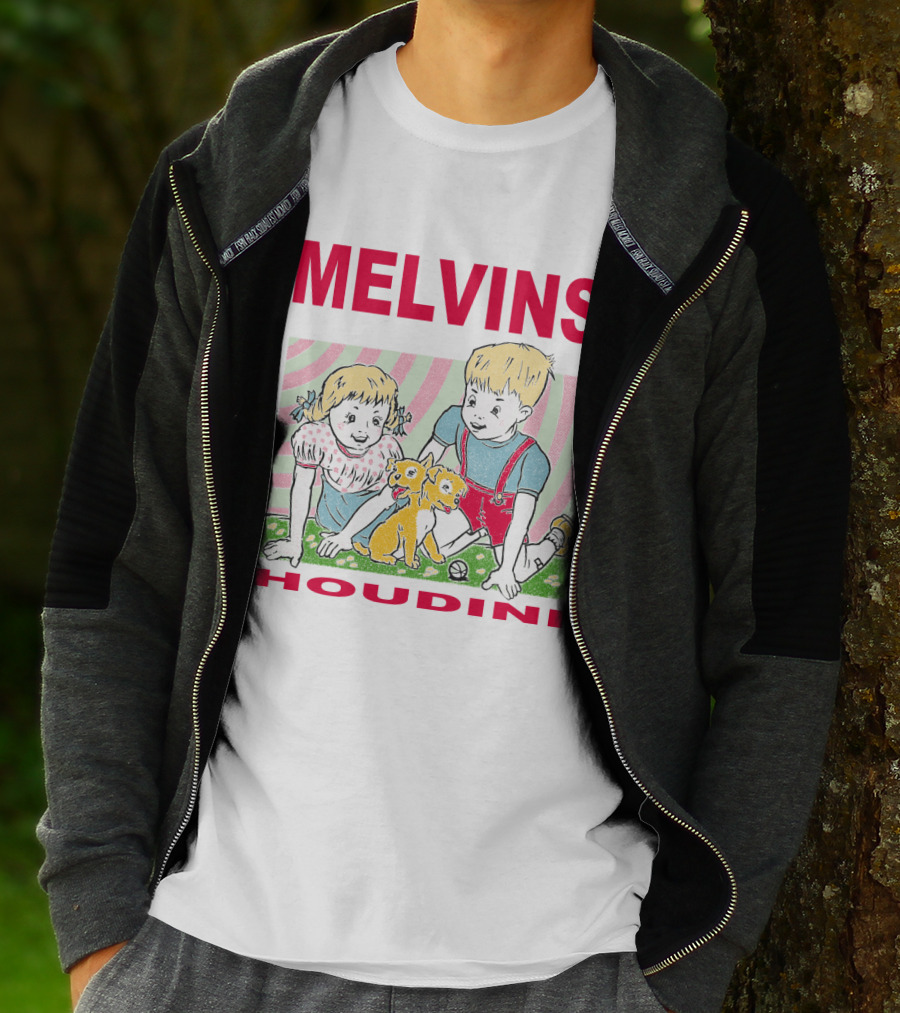 Melvins Houdini Twins With Puppies T-Shirt