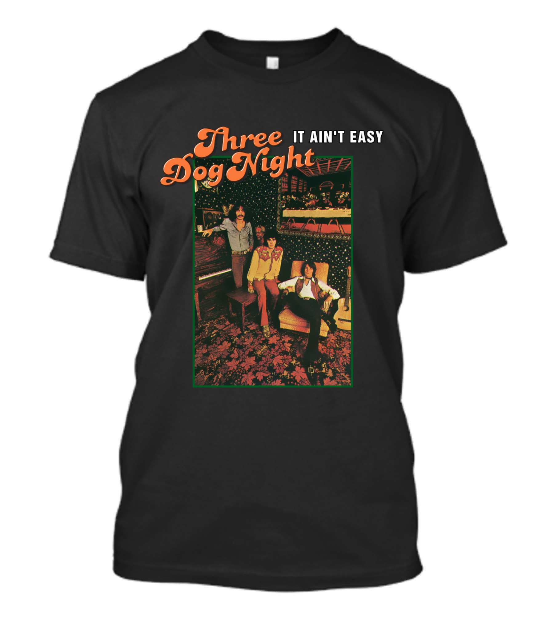 Three Dog Night It Ain't Easy Retro Band Photo T-Shirt