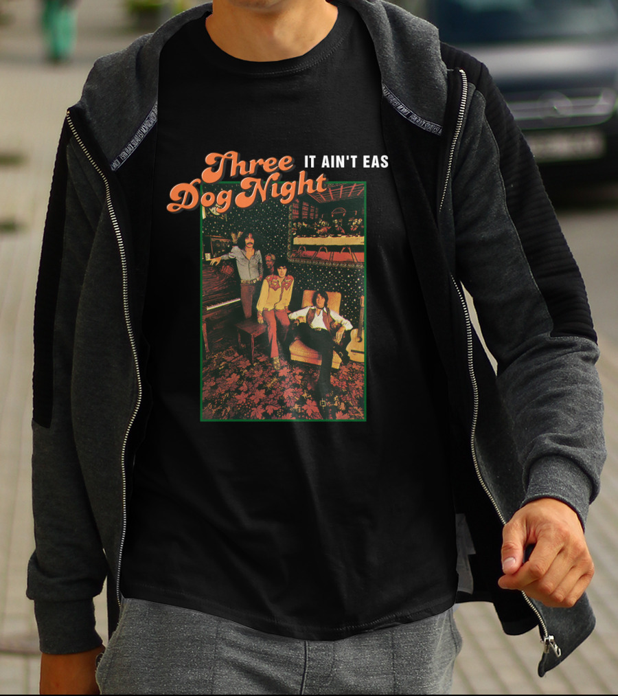 Three Dog Night It Ain't Easy Retro Band Photo T-Shirt