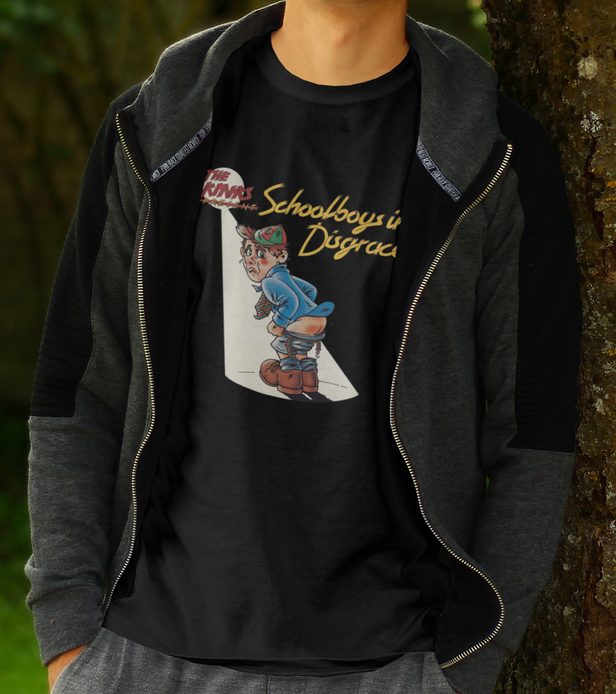 The Kinks Schoolboys In Disgrace Mischievous Cartoon T-Shirt