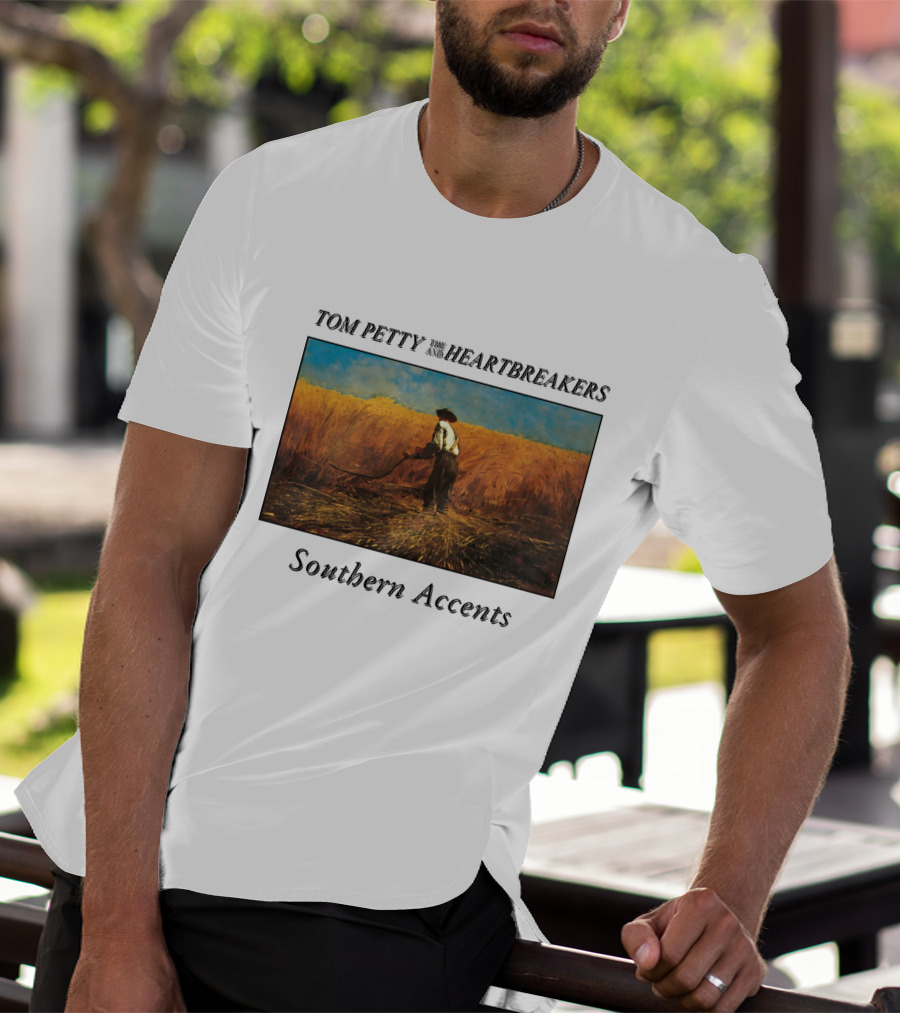 Tom Petty And The Heartbreakers Southern Accents Album Cover Wheat Field Scene T-Shirt