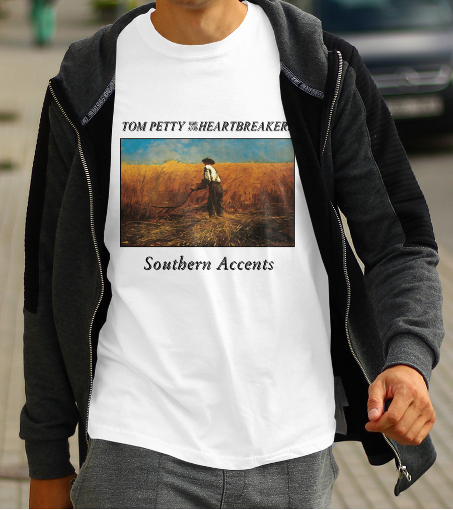 Tom Petty And The Heartbreakers Southern Accents Album Cover Wheat Field Scene T-Shirt