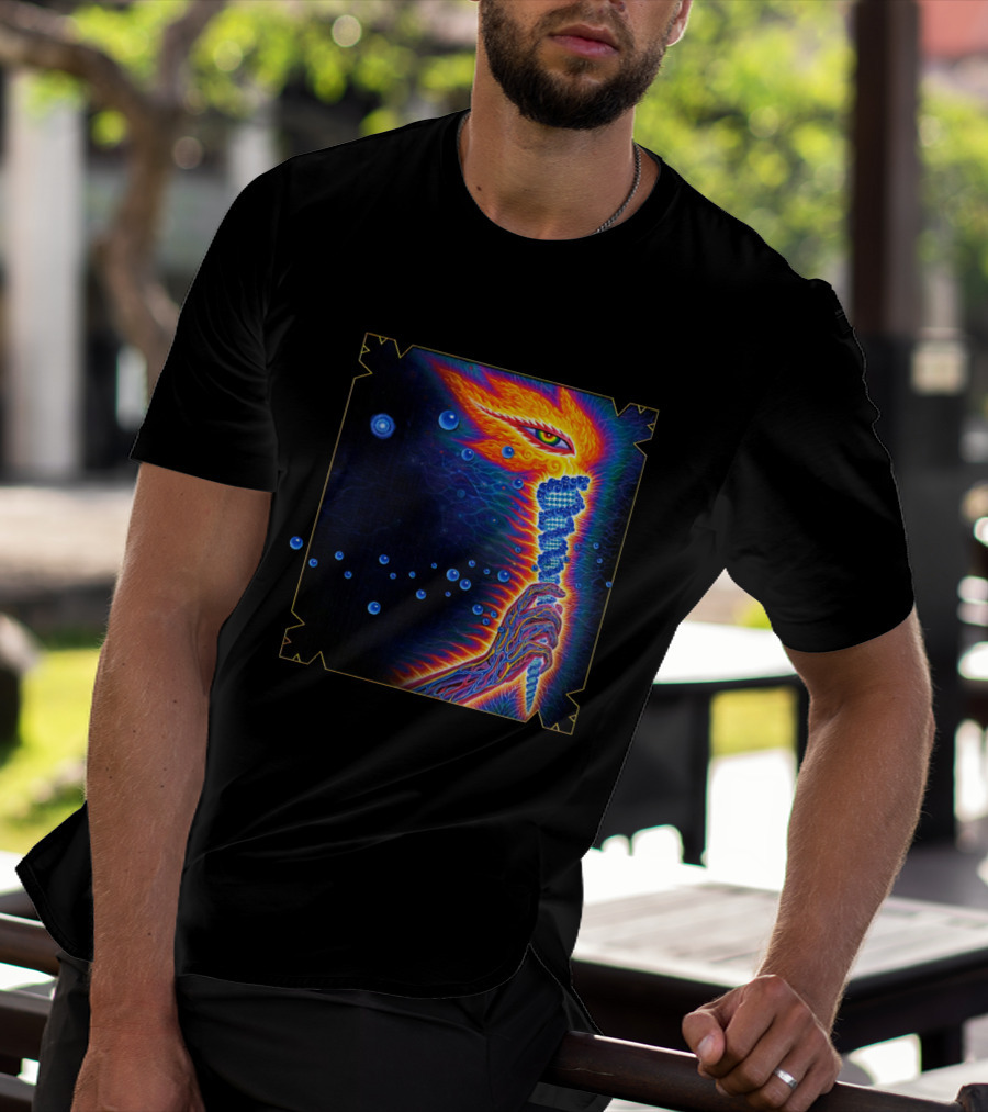 Psychedelic Visionary Art With Vibrant Cosmic T-Shirt