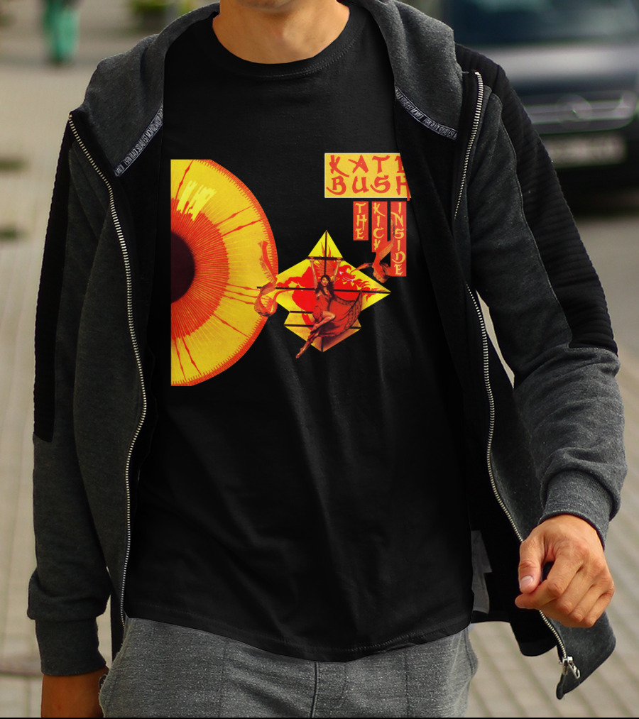 Kate Bush The Kick Inside Eye Sunburst Dance Red And Yellow T-Shirt