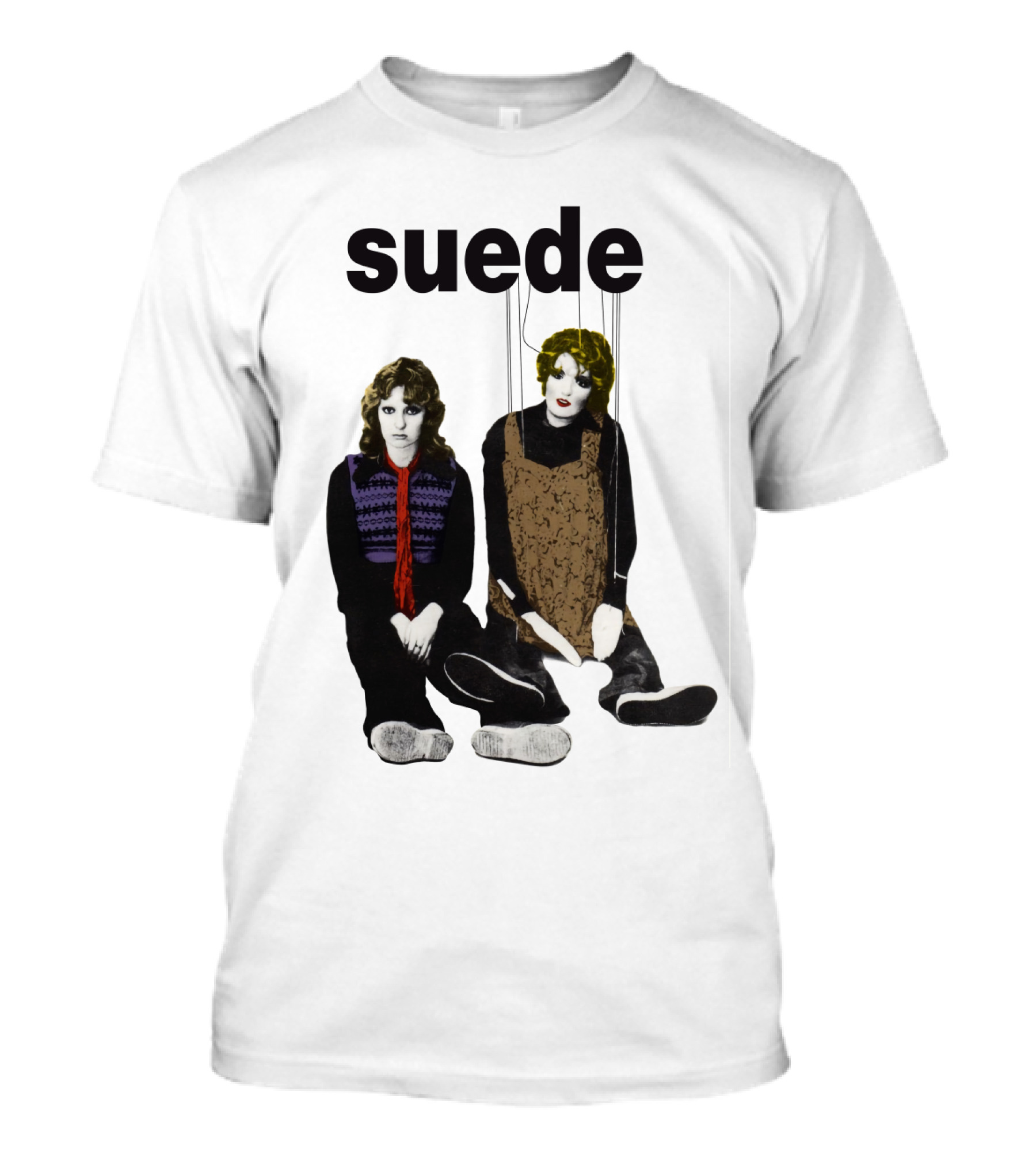 Suede Puppet Dolls Imagery Sde T-Shirt