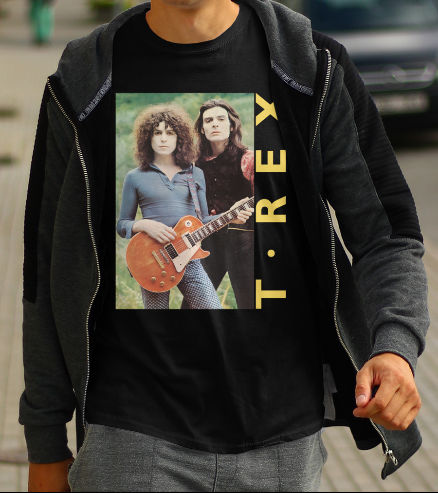 T·rex Band Portrait With Guitarist On Trx T-Shirt