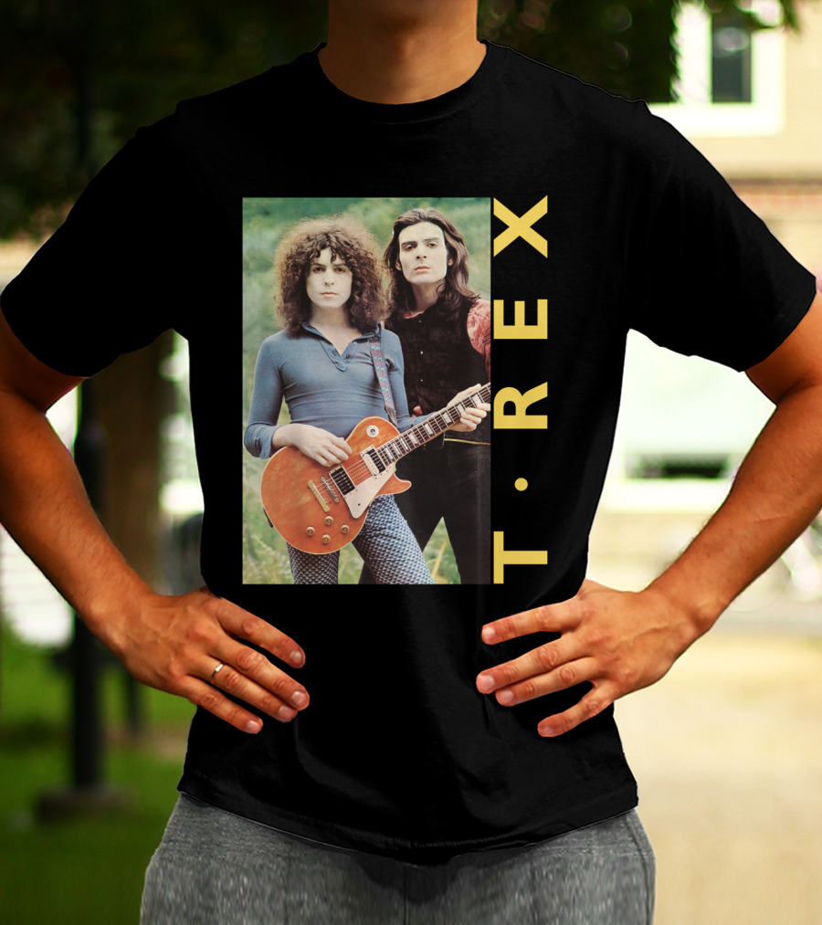 T·rex Band Portrait With Guitarist On Trx T-Shirt