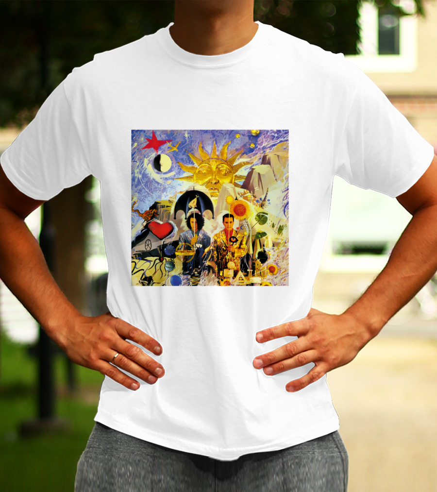 TFF 03 The Seeds Of Love Album Cover Collage Art Psychedelic T-Shirt