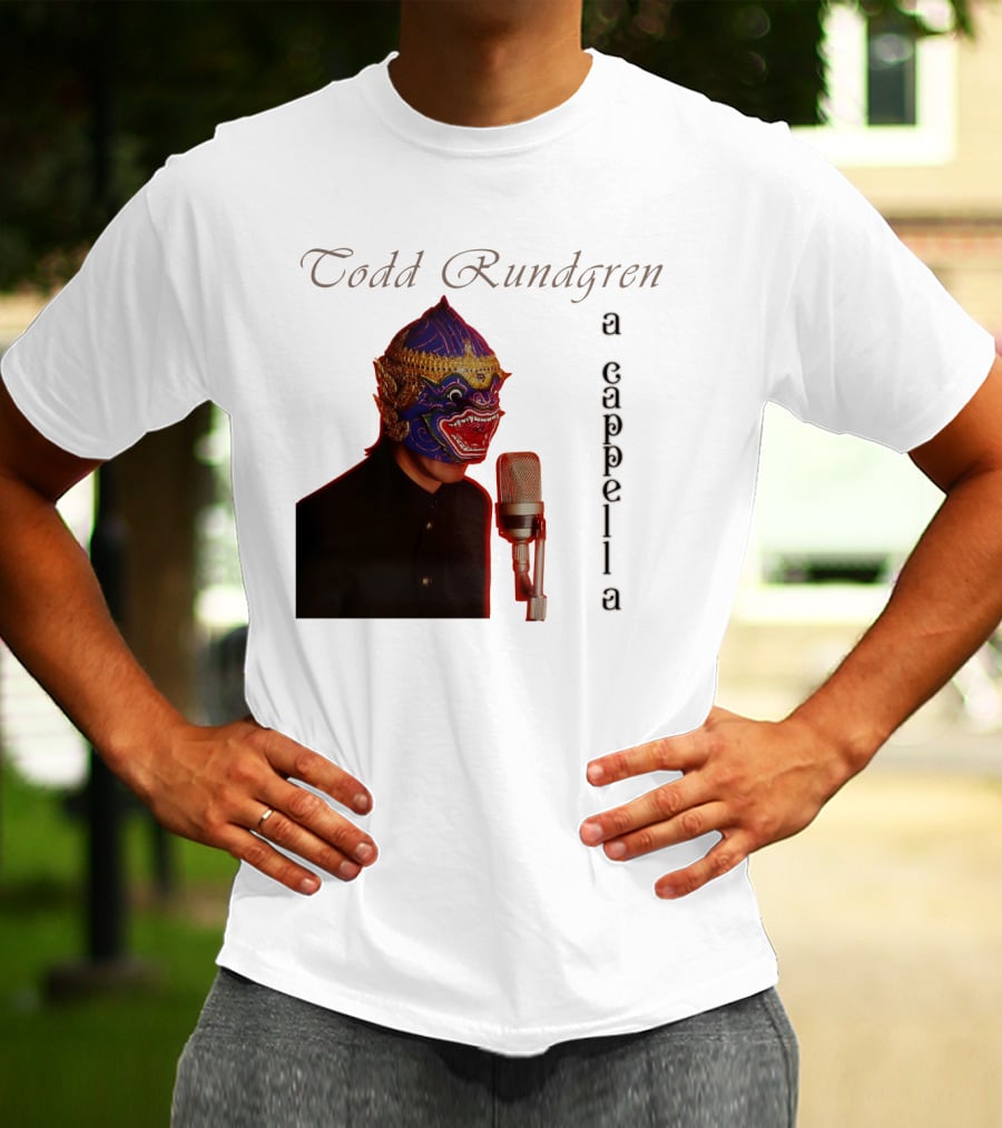 Todd Rundgren A Cappella Mask With Microphone T-Shirt
