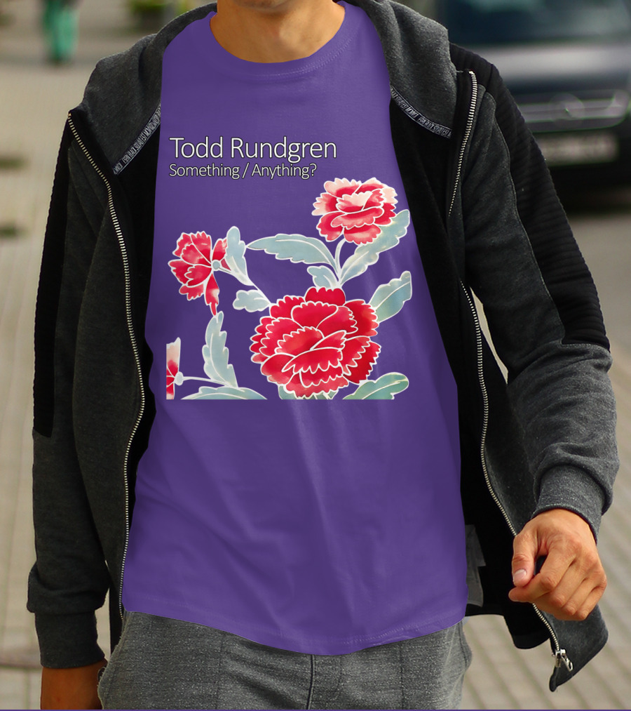 Todd Rundgren Something Anything Red Carnations Floral T-Shirt