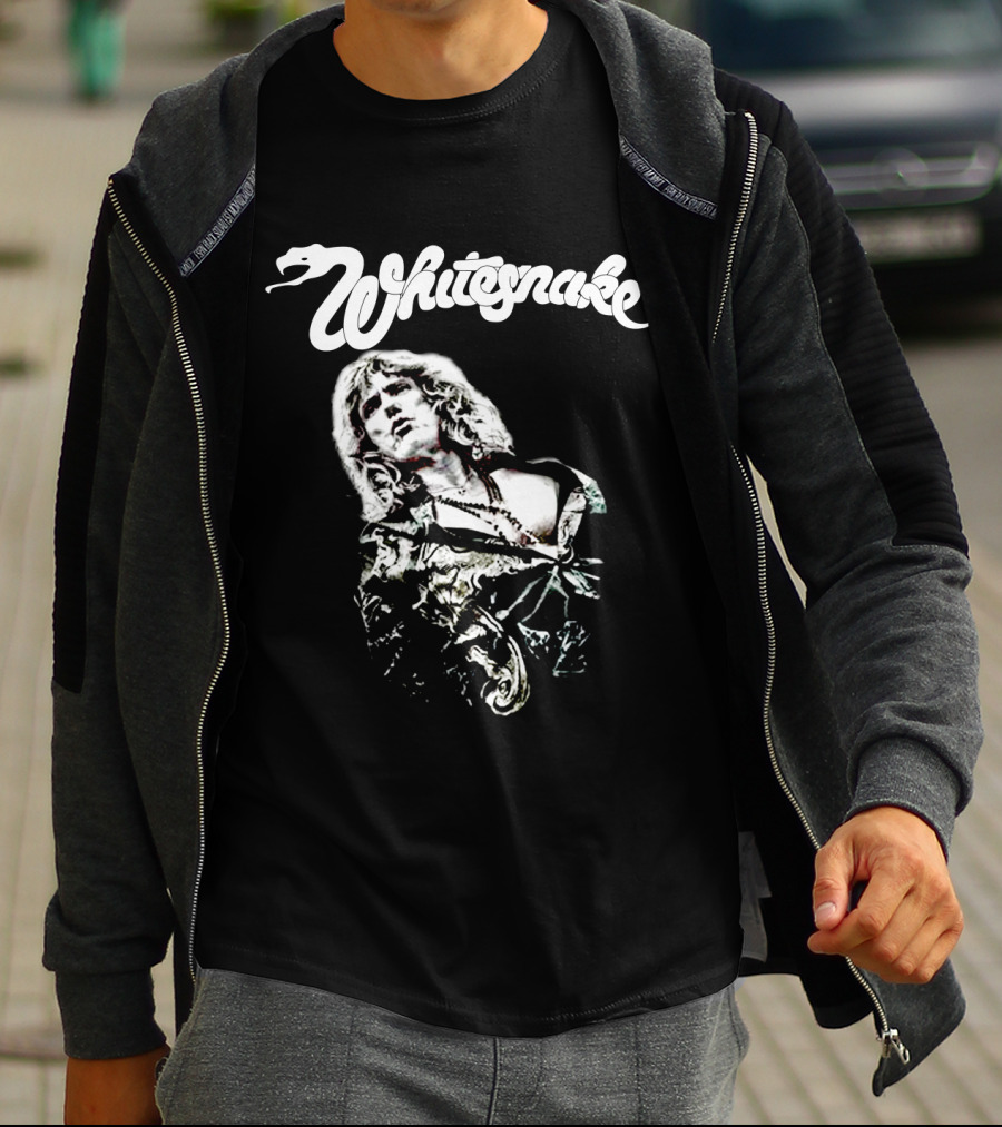 Whitesnake Logo With Image Of Rock Vocalist T-Shirt