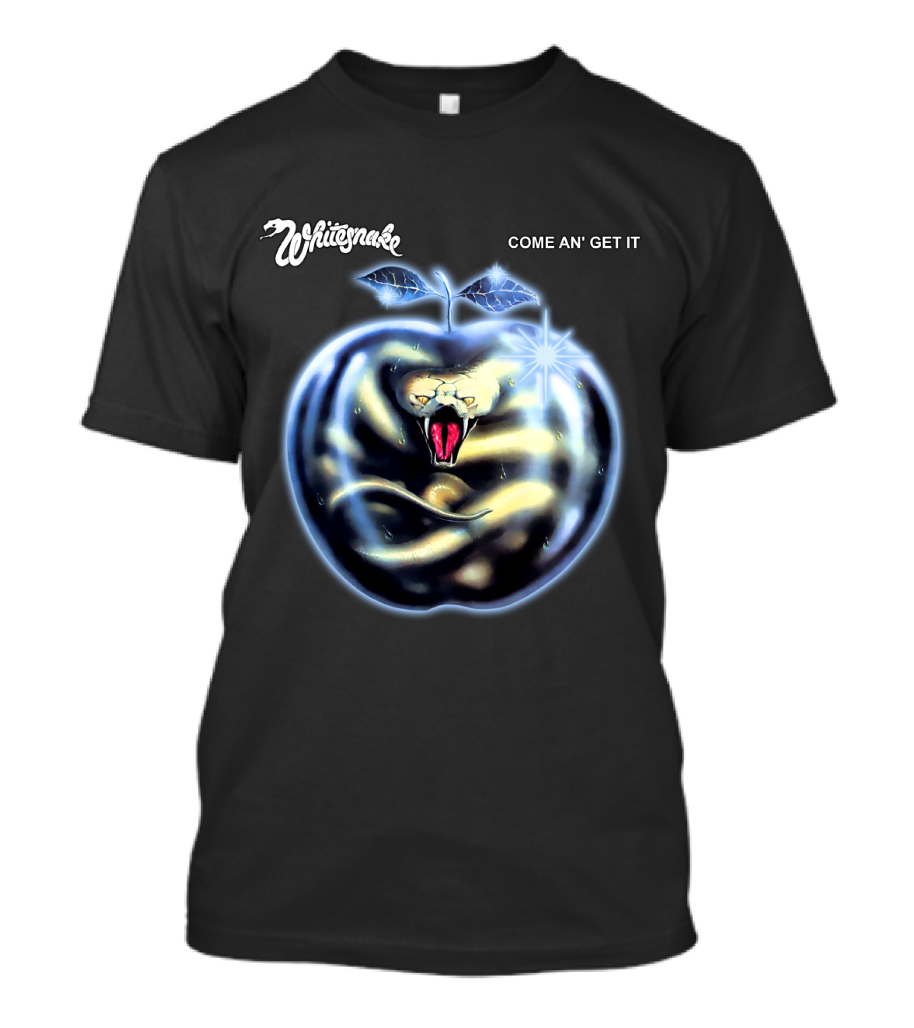 Whitesnake Come An' Get It Snake In Apple T-Shirt