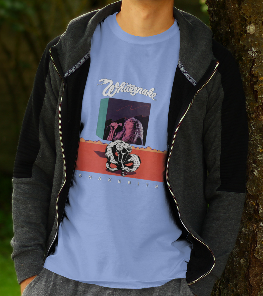 Whitesnake Snakebite Vintage Album Art With Snake And Singer T-Shirt