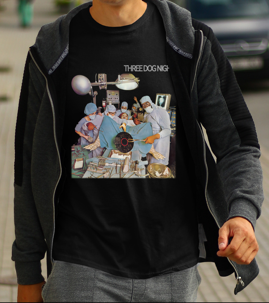 Three Dog Night Vinyl Surgery Operation Scene T-Shirt