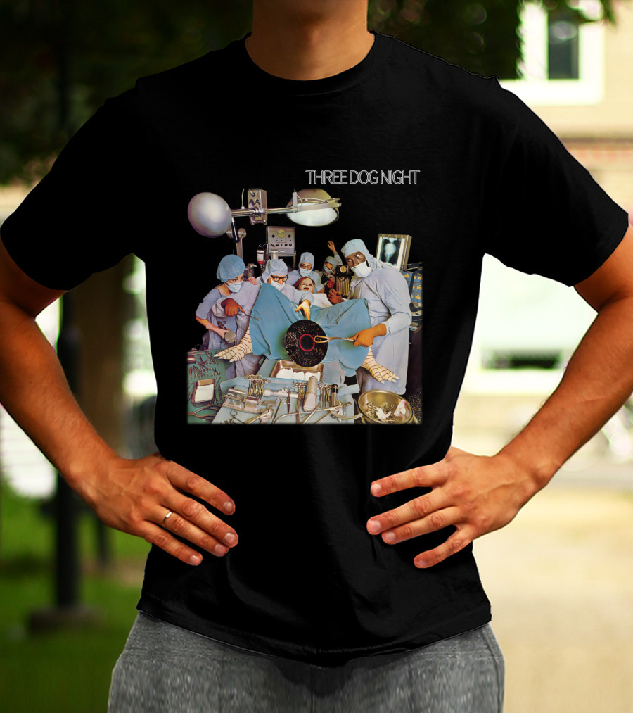 Three Dog Night Vinyl Surgery Operation Scene T-Shirt