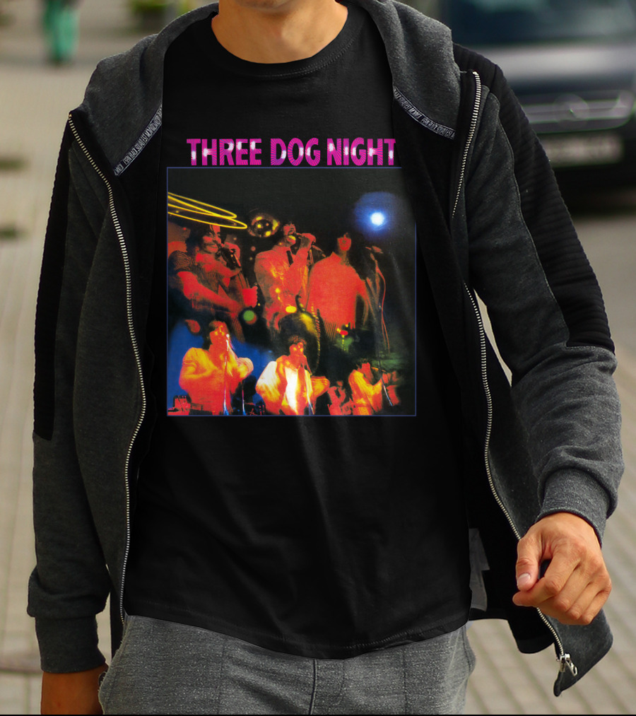 Three Dog Night Band Psychedelic Concert T-Shirt