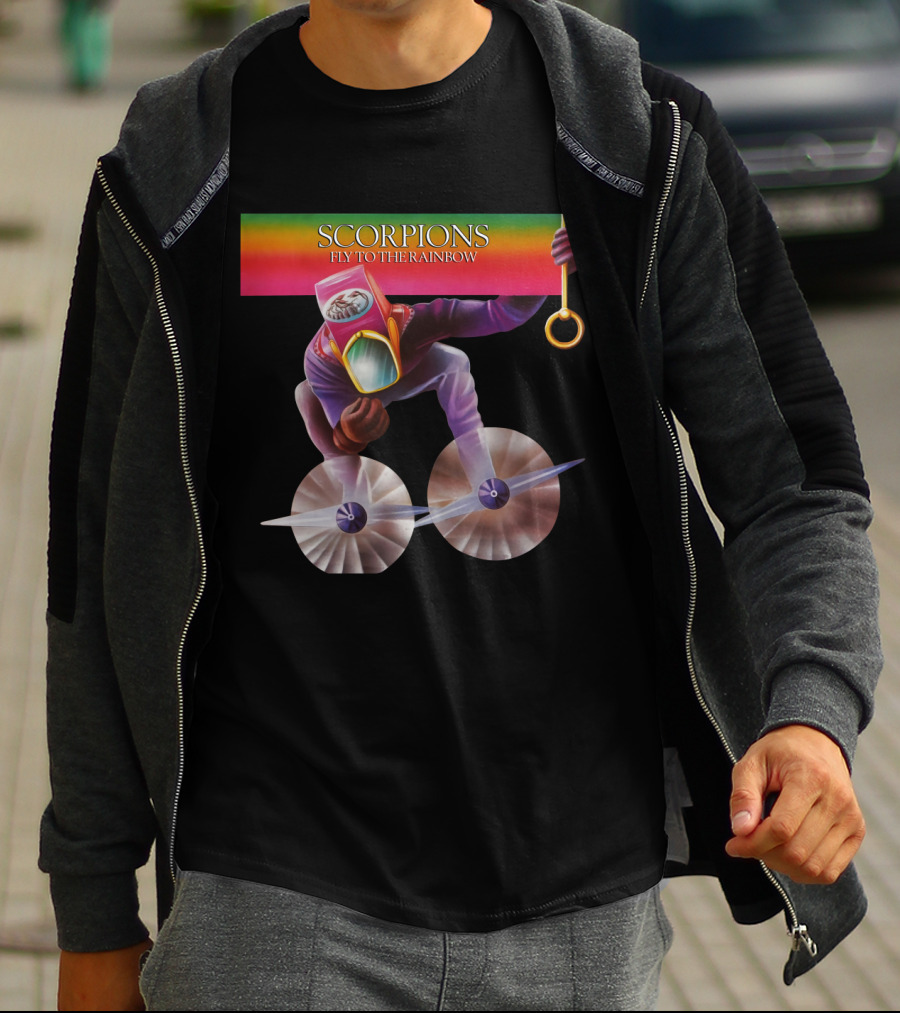 Scorpions Fly To The Rainbow Colorful T-Shirt