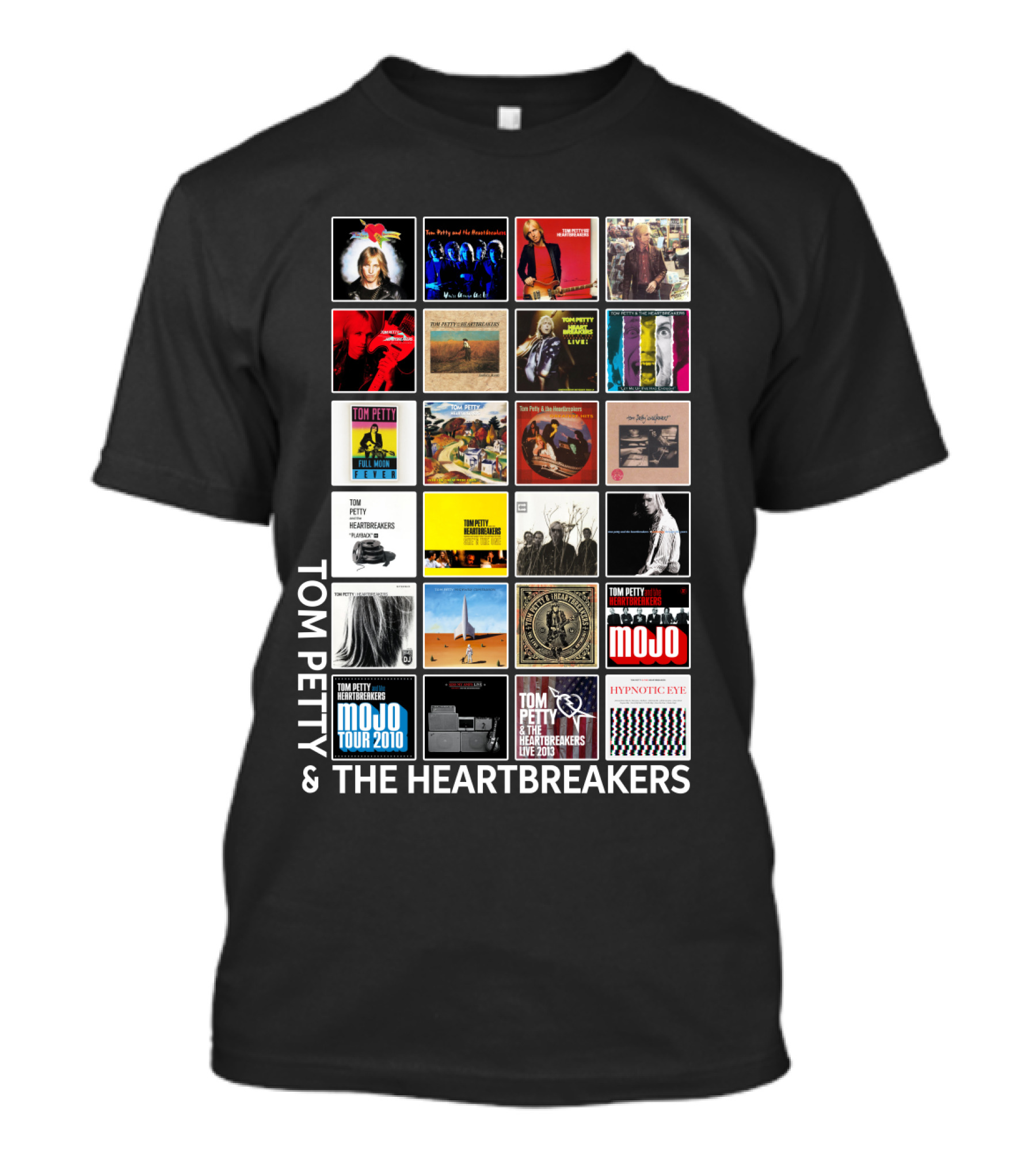 Tom Petty And The Heartbreakers Album Cover Collage T-Shirt