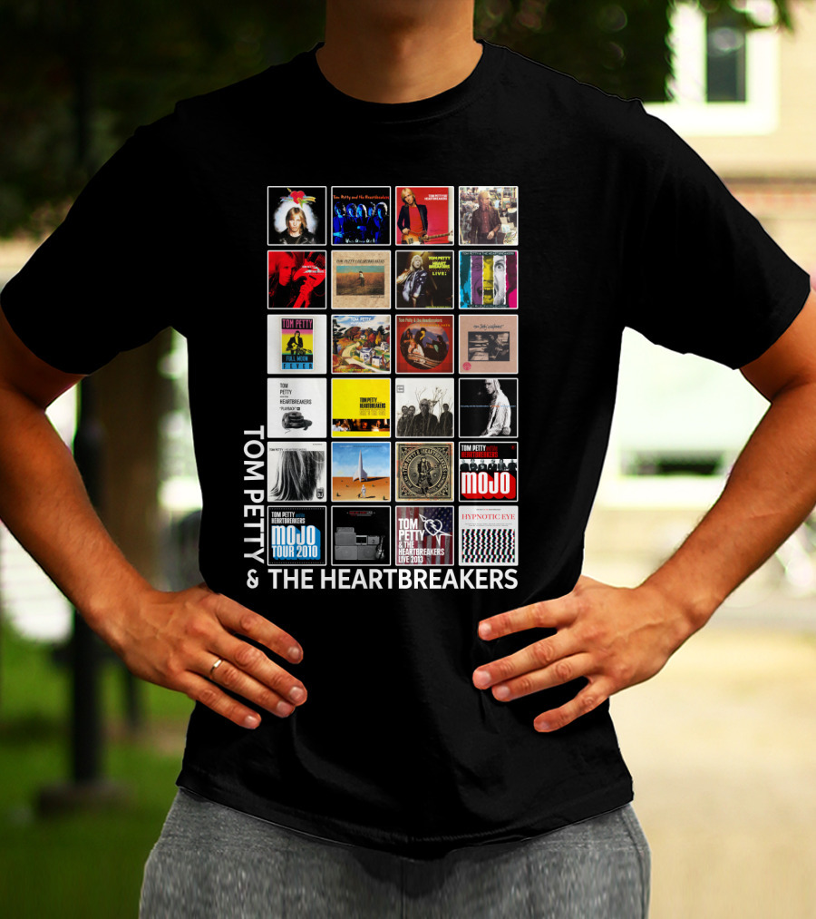 Tom Petty And The Heartbreakers Album Cover Collage T-Shirt