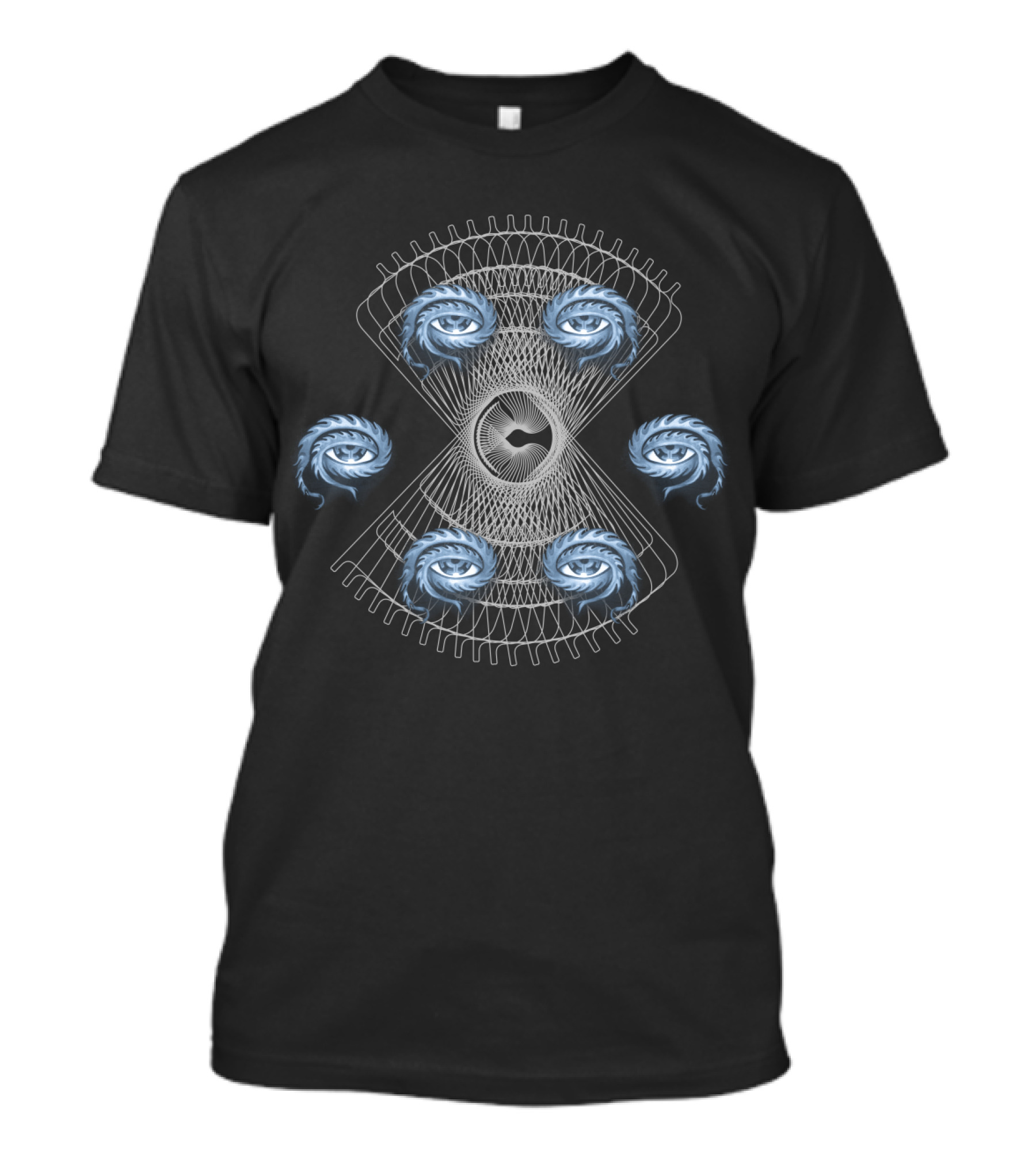 Fractal Spiral Symmetry With Geometric Patterns T-Shirt