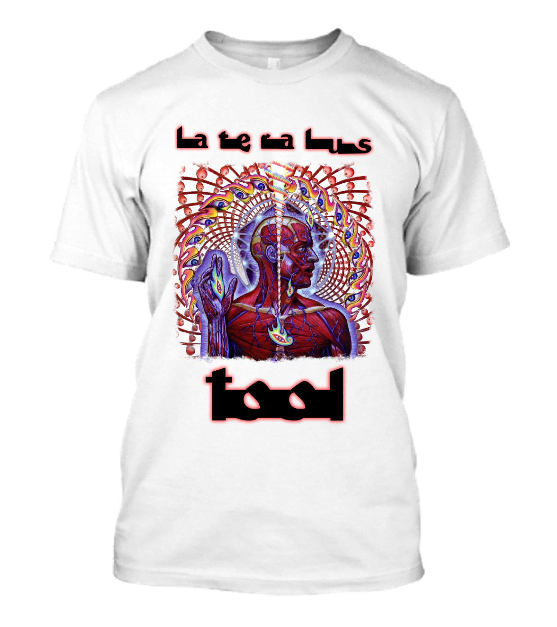 Tool Lateralus Inspired Psychedelic Art With Anatomical Human Figure T-Shirt