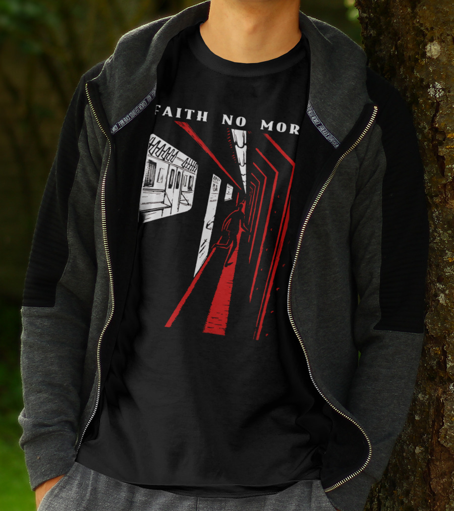 Faith No More Subway Scene In Red And White Fnm-Ms T-Shirt