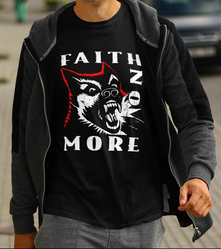 Faith No More Screaming Wolf Design Fnm-Ms T-Shirt