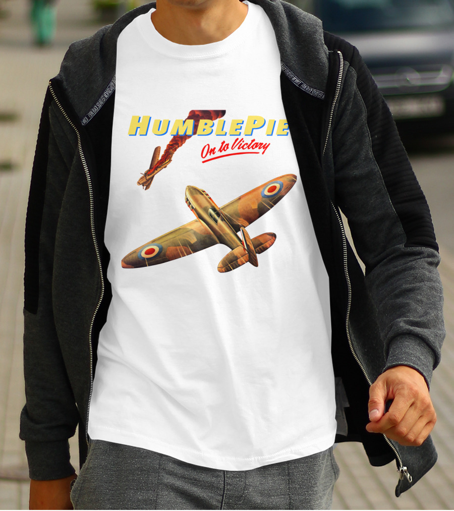 Humble Pie On To Victory Airplane Art Hbp-Ms T-Shirt
