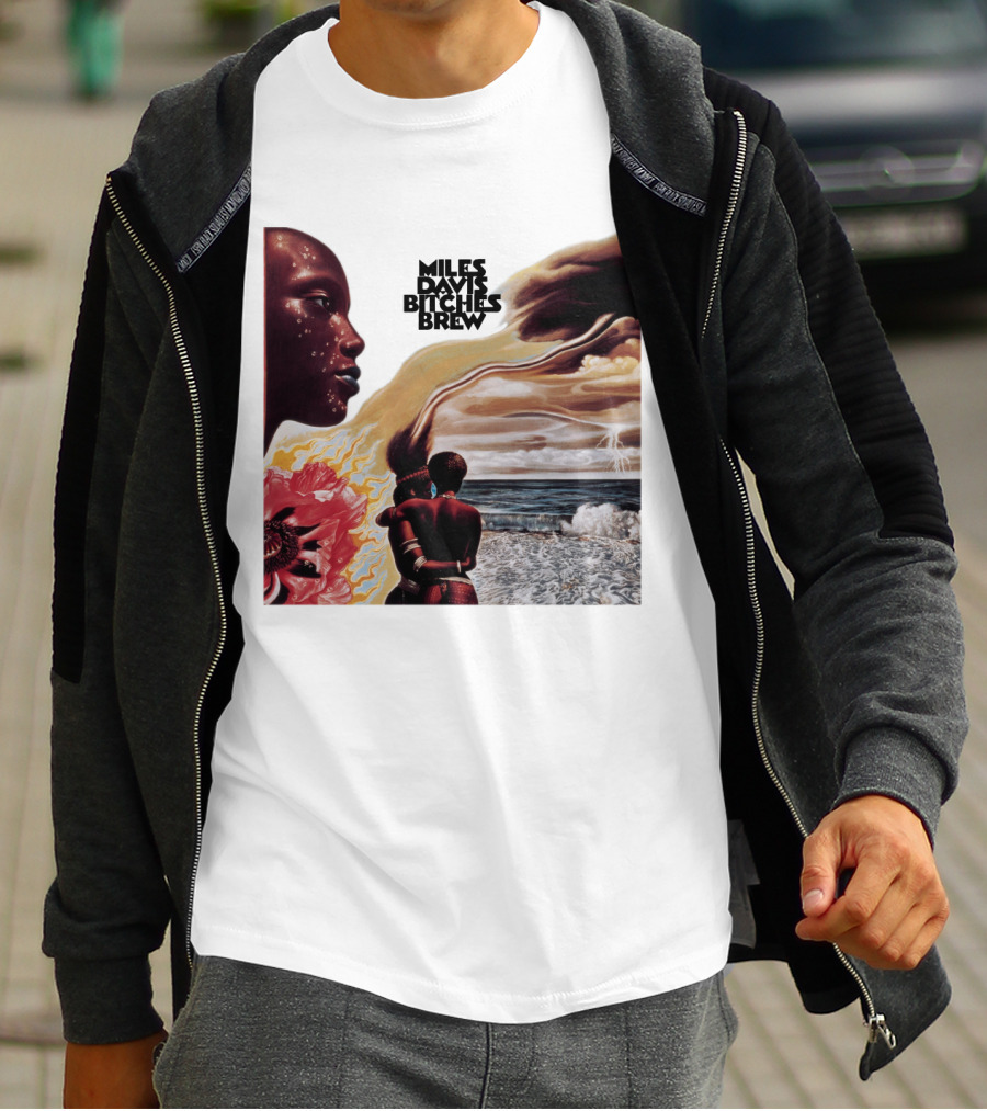 Miles Davis Bitches Brew Album Cover Art T-Shirt