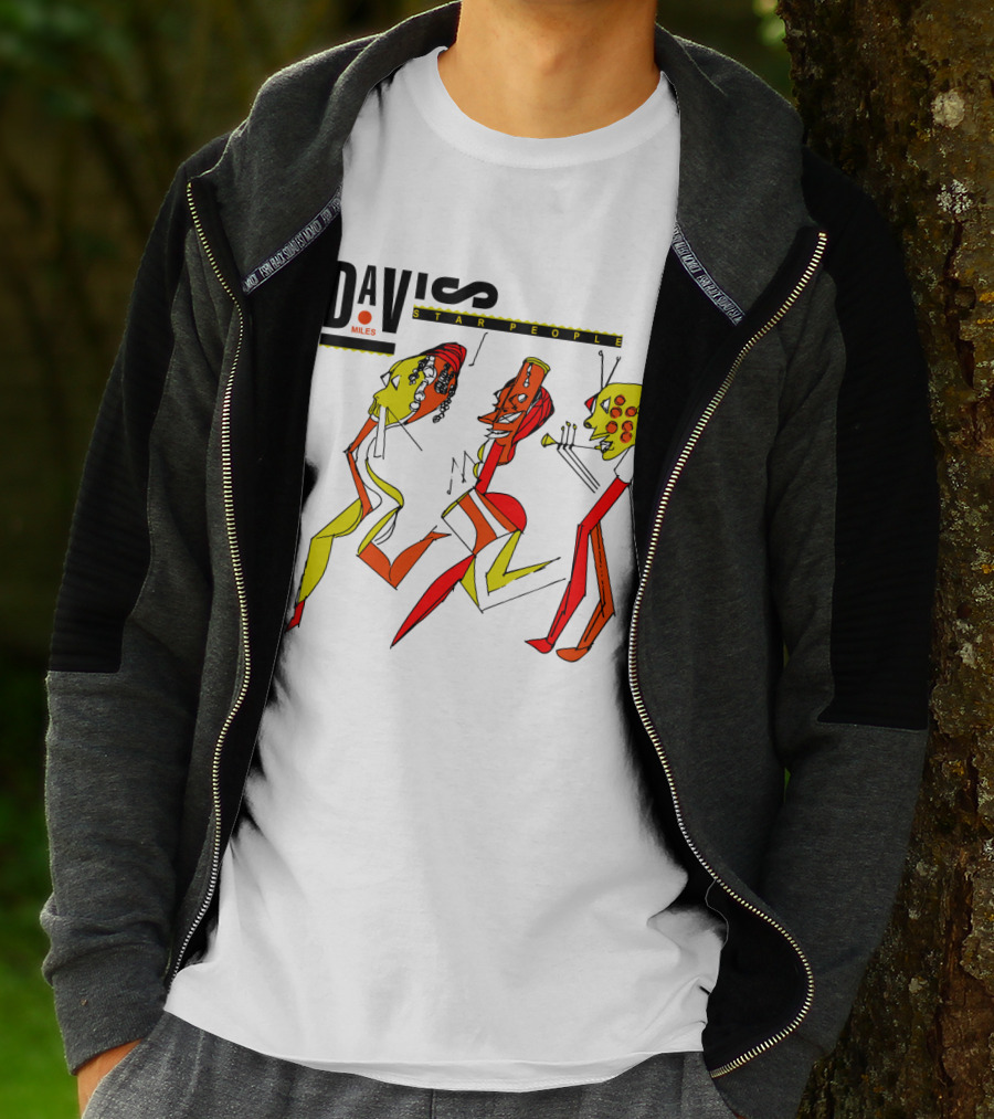 DA★VI⭐S Miles Star People Retro Styled Figures T-Shirt