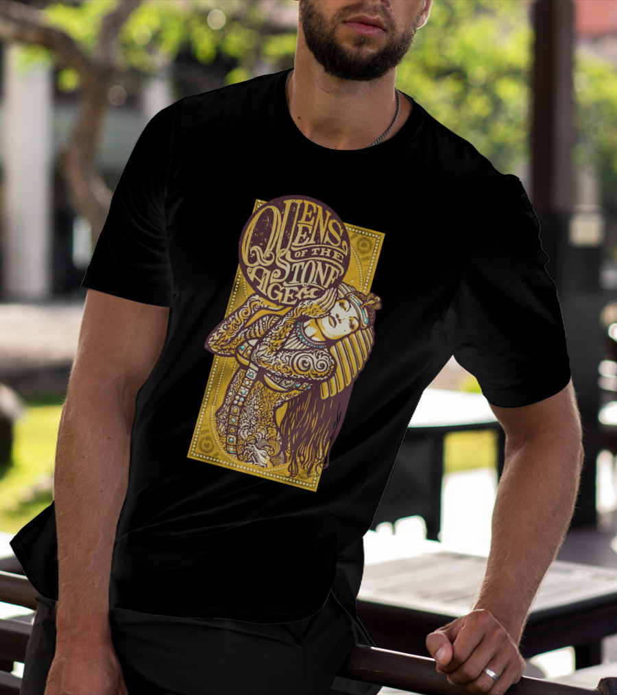 Queens Of The Stone Age Egyptian Tattoo Art T-Shirt