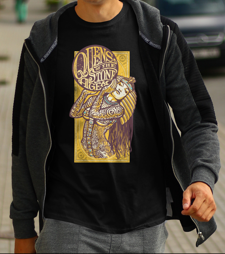 Queens Of The Stone Age Egyptian Tattoo Art T-Shirt
