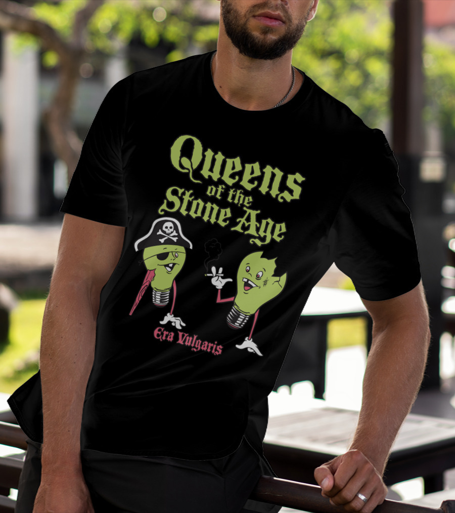 Queens Of The Stone Age Era Vulgaris Pirate Light Bulbs T-Shirt