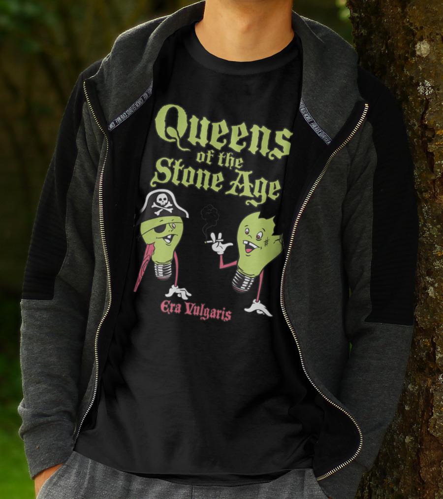 Queens Of The Stone Age Era Vulgaris Pirate Light Bulbs T-Shirt
