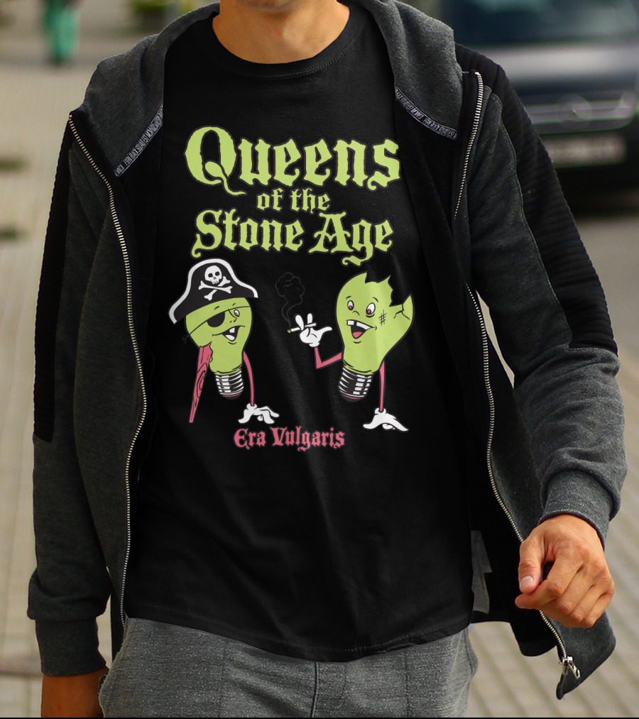 Queens Of The Stone Age Era Vulgaris Pirate Light Bulbs T-Shirt