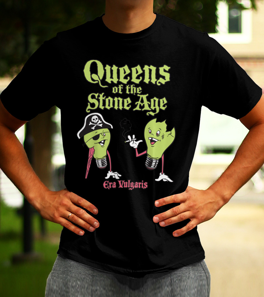 Queens Of The Stone Age Era Vulgaris Pirate Light Bulbs T-Shirt