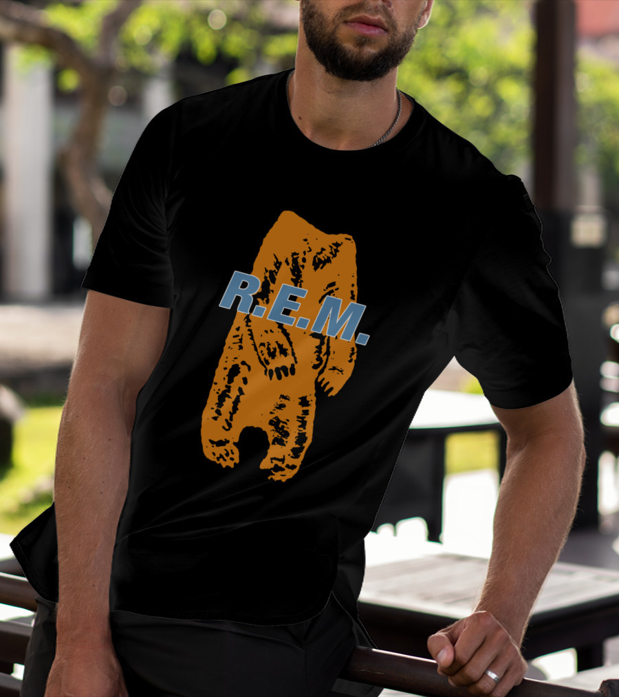 R.e.m. Bear Orange Print T-Shirt