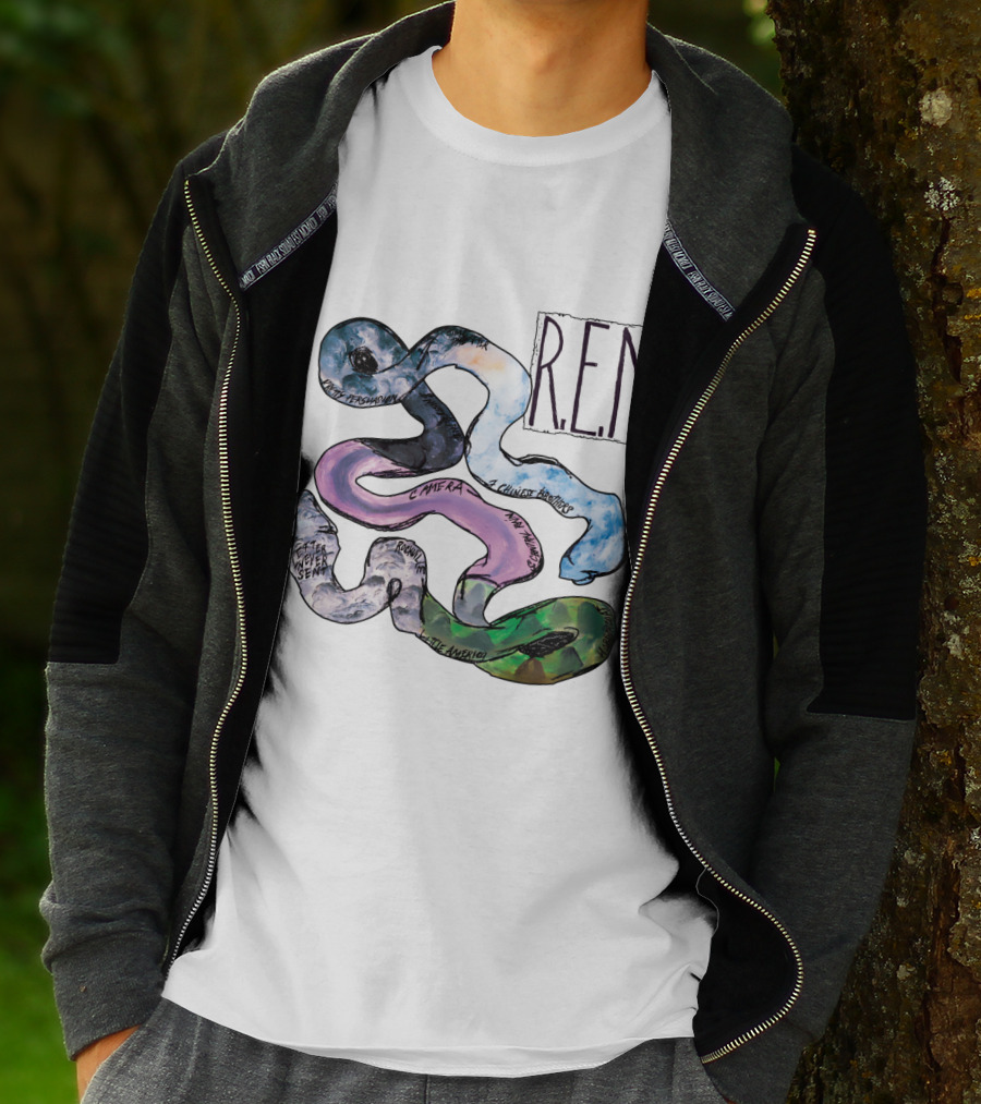 R.e.m. Album Artwork With Track Titles Elements T-Shirt