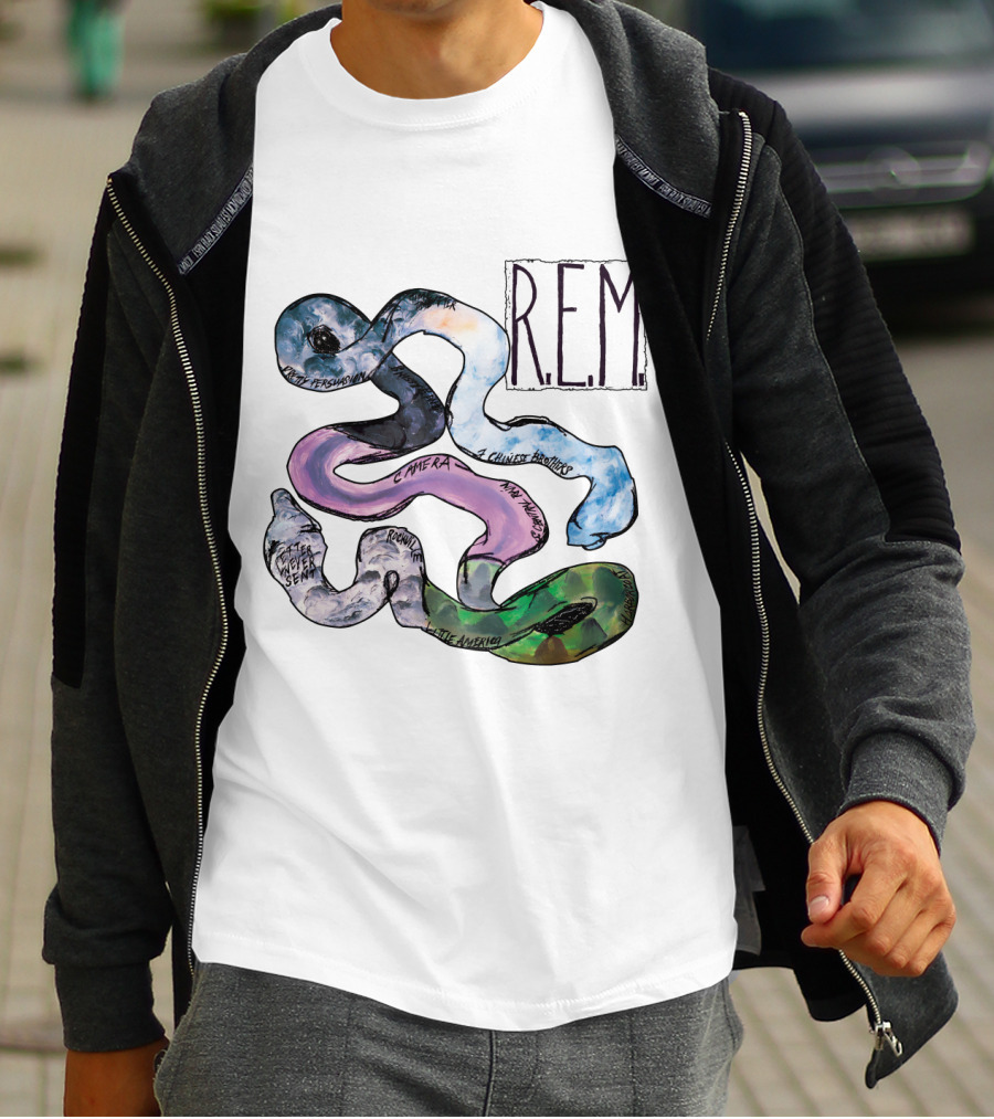 R.e.m. Album Artwork With Track Titles Elements T-Shirt