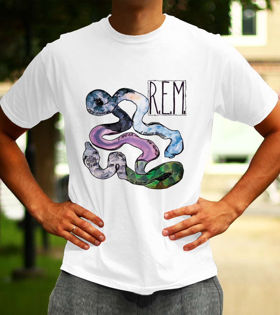 R.e.m. Album Artwork With Track Titles Elements T-Shirt
