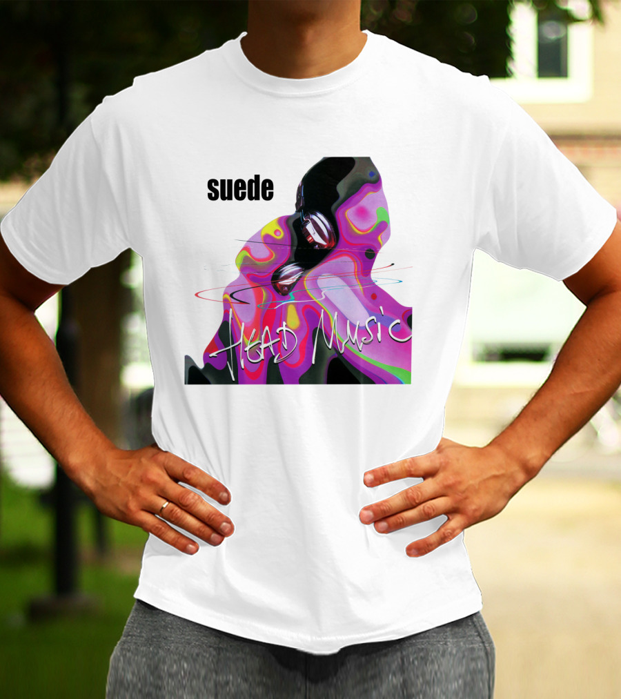 Suede Head Music Colorful Abstract T-Shirt