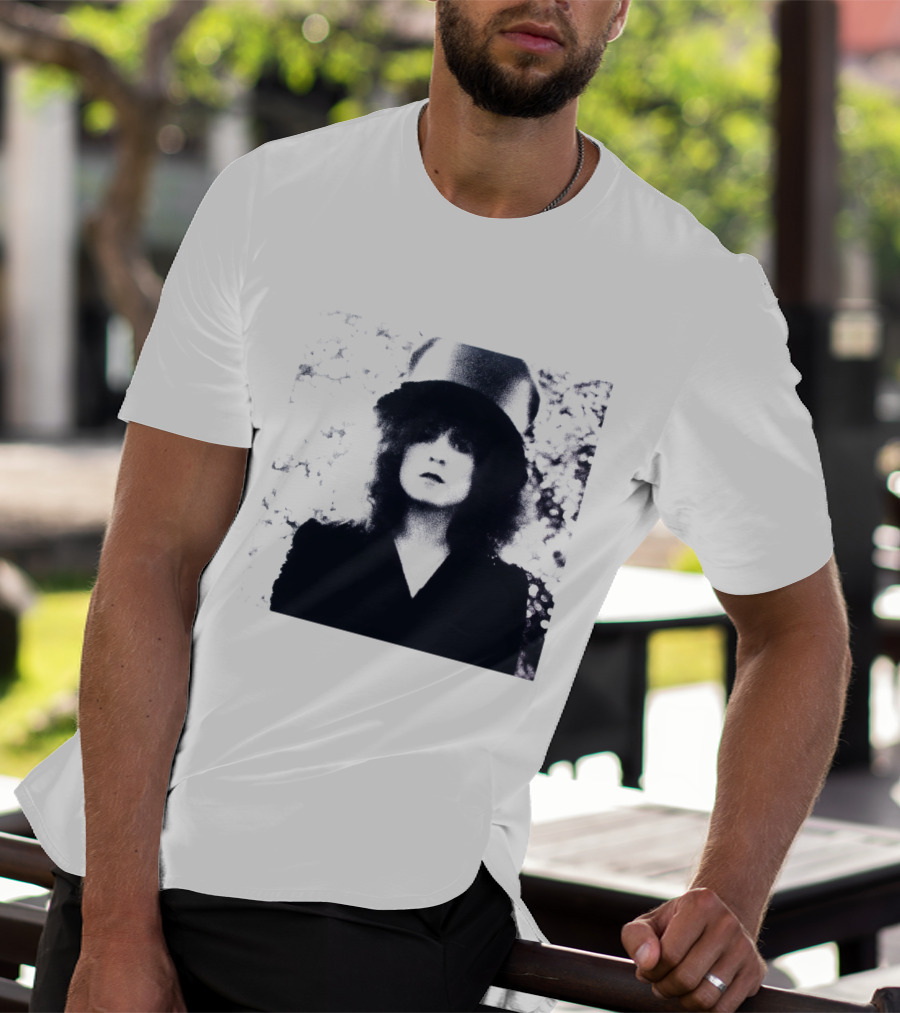 Marc Bolan Top Hat Monochrome Portrait Trx T-Shirt