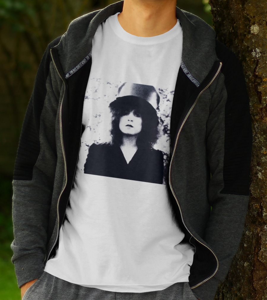 Marc Bolan Top Hat Monochrome Portrait Trx T-Shirt