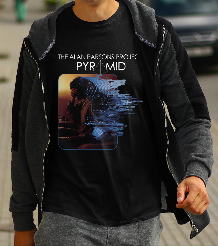 The Alan Parsons Project Pyramid Album Distorted Reflection T-Shirt