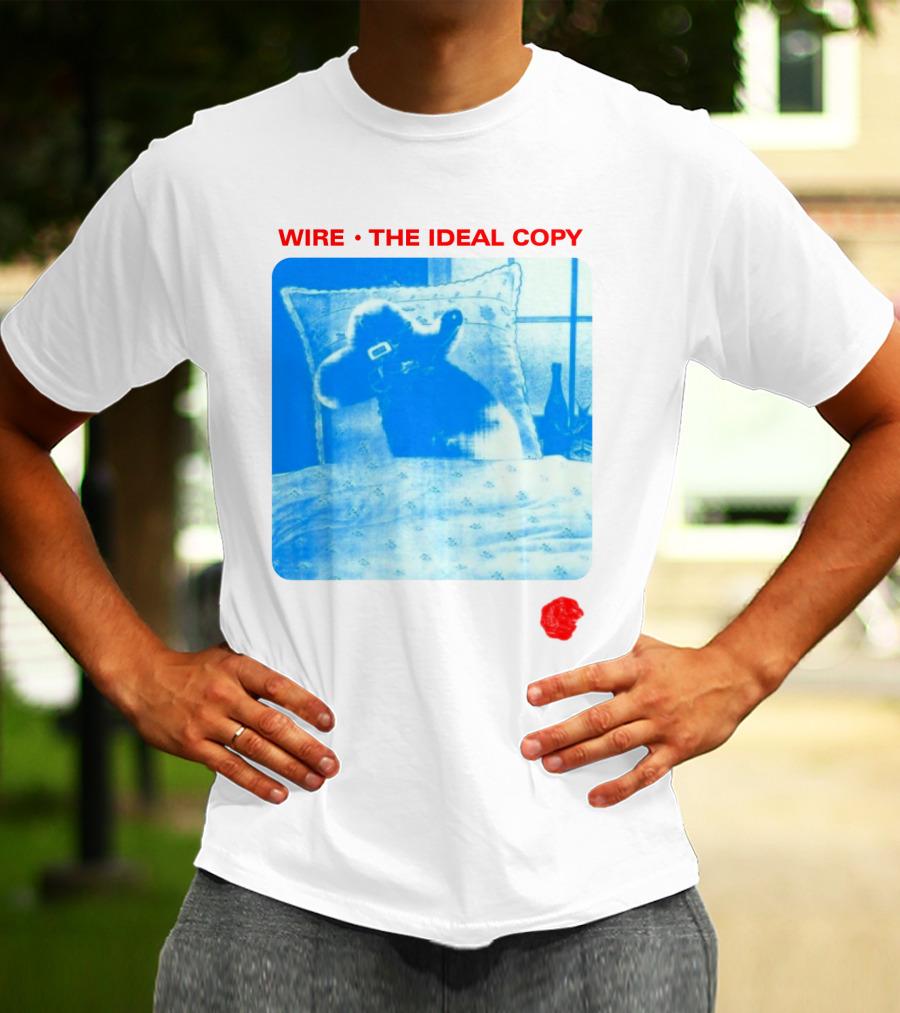Wire The Ideal Copy Blue Dog On Pillow T-Shirt