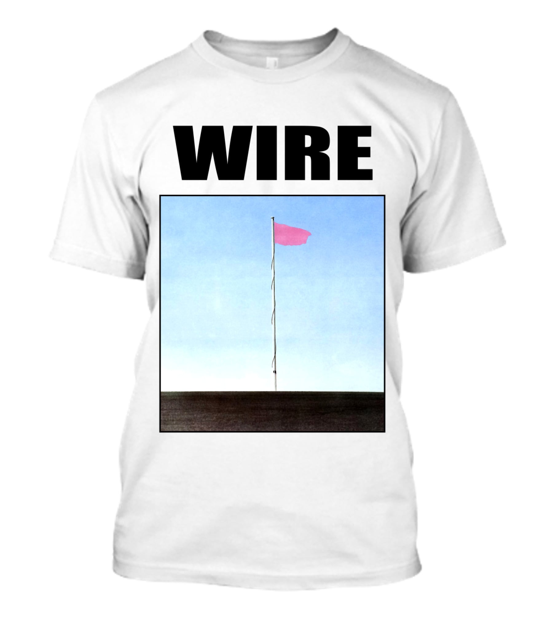 Wire Pink Flag Iconic Album Cover T-Shirt