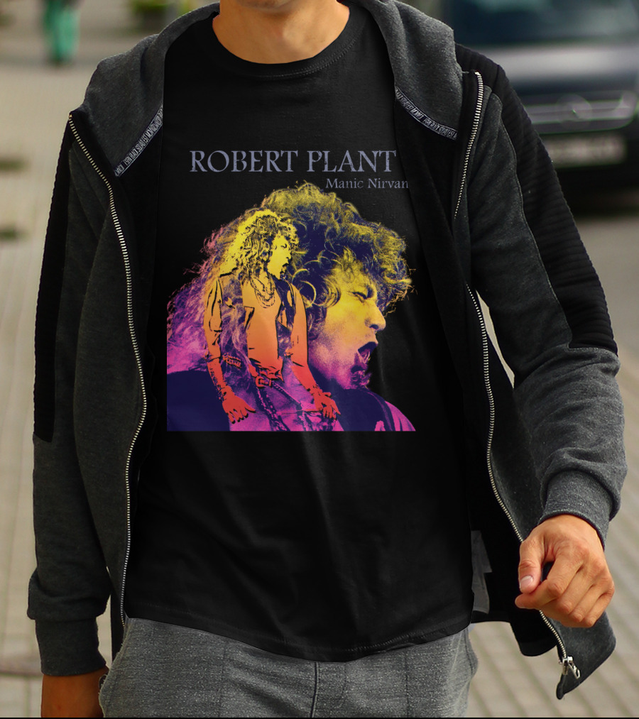 Robert Plant Manic Nirvana Retro Rock T-Shirt