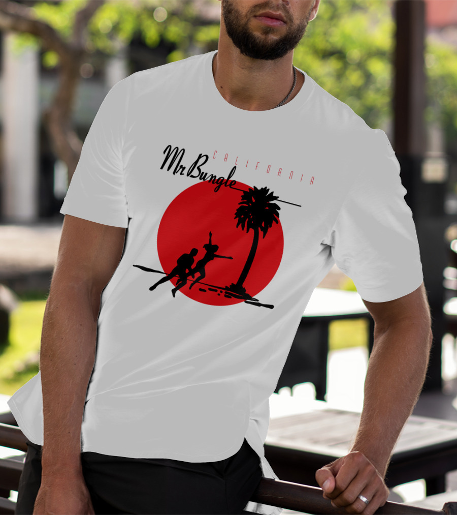 Mr Bungle California Palm Silhouette Red Sun T-Shirt