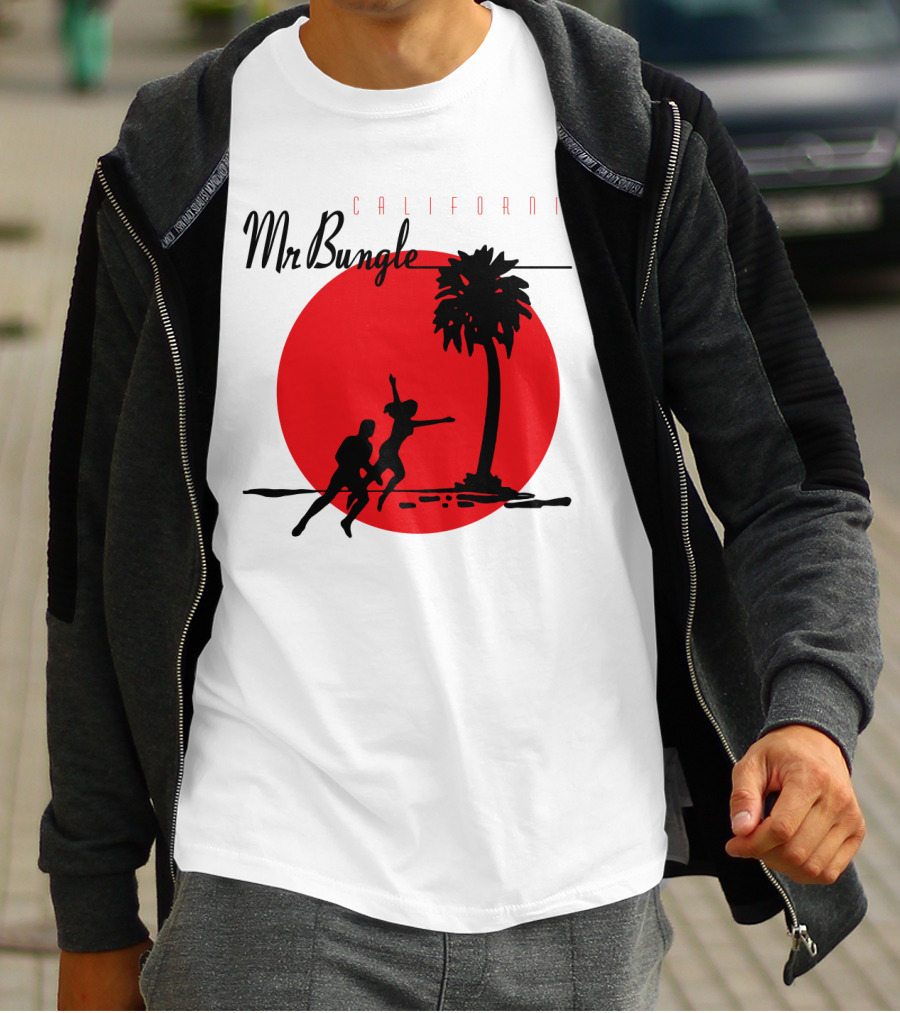 Mr Bungle California Palm Silhouette Red Sun T-Shirt